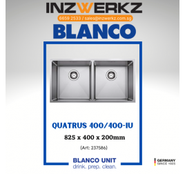 Blanco Quatrus 400/400-IU Stainless Steel Sink